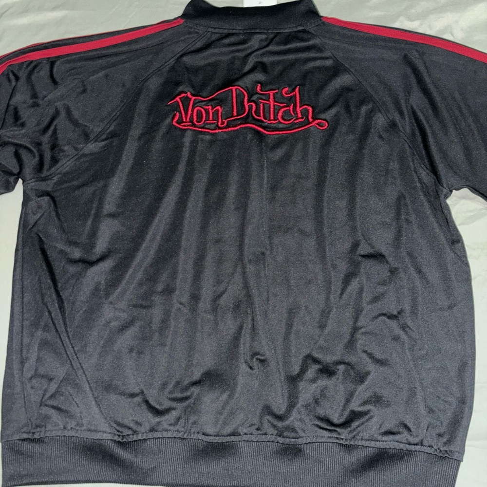 Von Dutch Black and Red Jacket